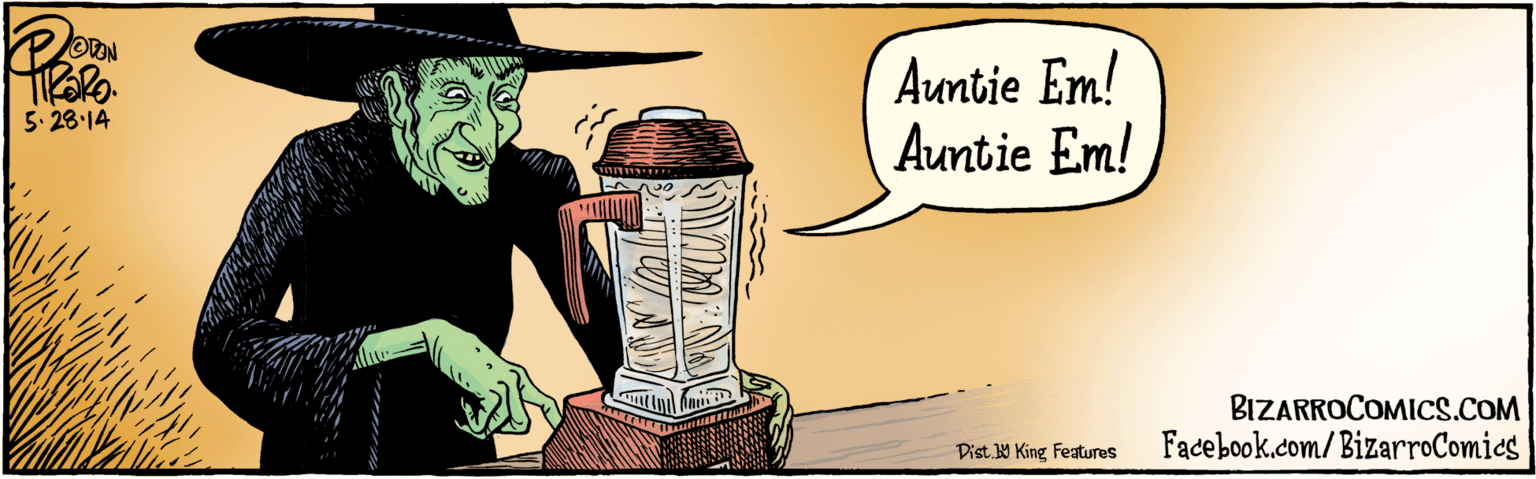 Publication OCR: Auntie Em! Auntie Em! 5.28 14 BIZARROCOMICS.COM Dist. Y King Featuras Facebook.com/BizarroComics Auntie Em! Auntie Em! 5.28 14 BIZARROCOMICS.COM Dist. Y King Featuras Facebook.com/BizarroComics