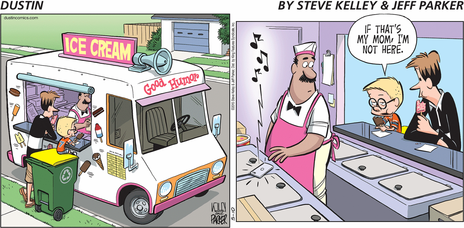 Graphics OCR: dustincomics.com ICE CREAM IF THAT'S MY MOMI'M NOT HERE. Good Humor KLA PARER dustincomics.com ICE CREAM IF THAT'S MY MOMI'M NOT HERE. Good Humor KLA PARER