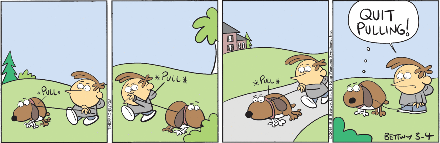 Grass OCR: QUIT PULLING! *PULL* ?? * PULL * Puu? BETTWY 3-4 QUIT PULLING! *PULL* ? ? * PULL * Puu ? BETTWY 3-4