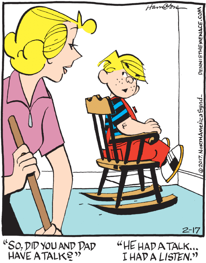 Gesture OCR: 2-17 "SoDID YOU AND DAD HAVE ATALK?" "HE HADATALK... I HAD A LISTEN." PuRgeyawyHION LIOZO DENNISTHEMENACE.COM 2-17 "SoDID YOU AND DAD HAVE ATALK?" "HE HADATALK... I HAD A LISTEN." PuRgeyawyHION LIOZO DENNISTHEMENACE.COM