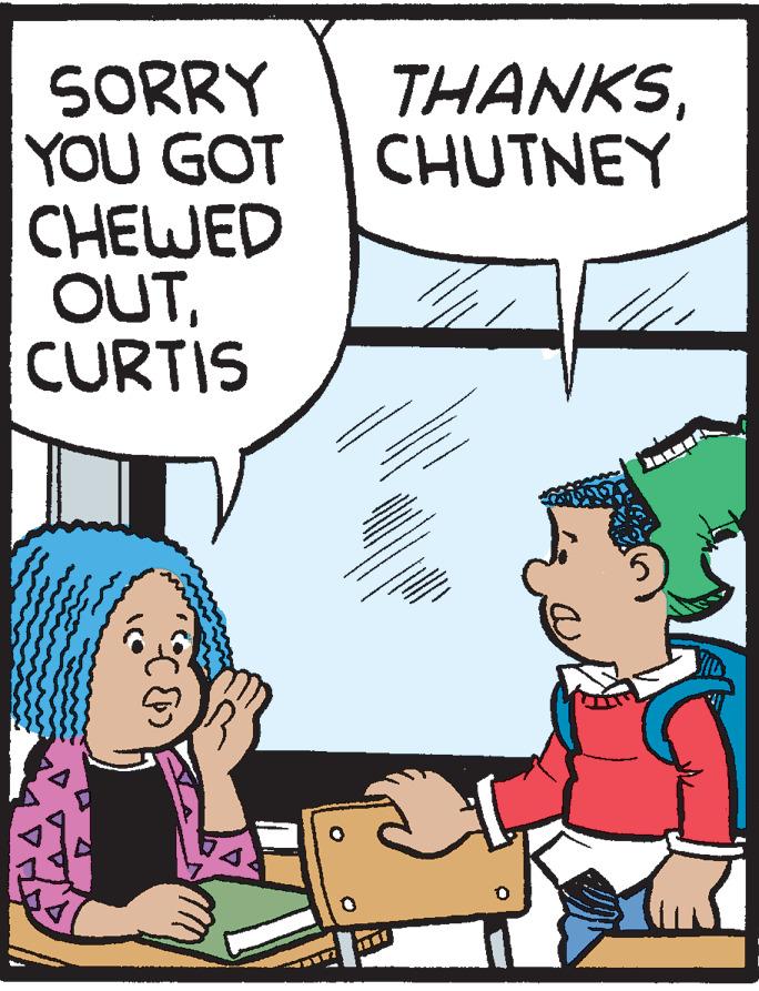 Interaction OCR: THANKSSORRY YOU GOT CHUTNEY CHEWED OUTCURTIS THANKSSORRY YOU GOT CHUTNEY CHEWED OUT