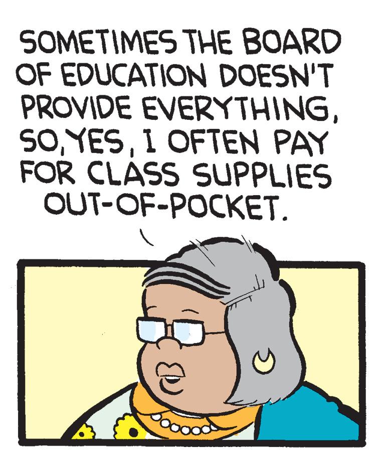 Font OCR: SOMETIMES THE BOARD OF EDUCATION DOESN'T PROVIDE EVERYTHINGI OFTEN PAY FOR CLASS SUPPLIES OUT-OF-POCKET. SOMETIMES THE BOARD OF EDUCATION DOESN'T PROVIDE EVERYTHINGI OFTEN PAY FOR CLASS SUPPLIES OUT-OF-POCKET.