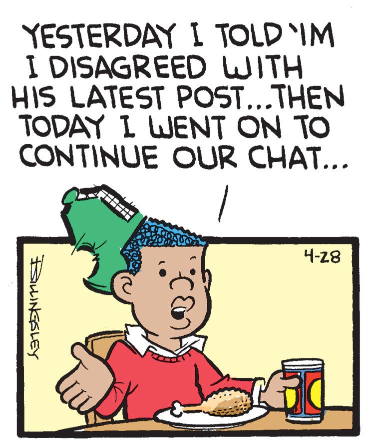 Font OCR: YESTERDAY I TOLD IM I DISAGREED WITH HIS LATEST POST...THEN TODAY I WENT ON TO CONTINUE OUR CHAT... 4-28 BLINGSLEY YESTERDAY I TOLD IM I DISAGREED WITH HIS LATEST POST...THEN TODAY I WENT ON TO CONTINUE OUR CHAT... 4-28 BLINGSLEY