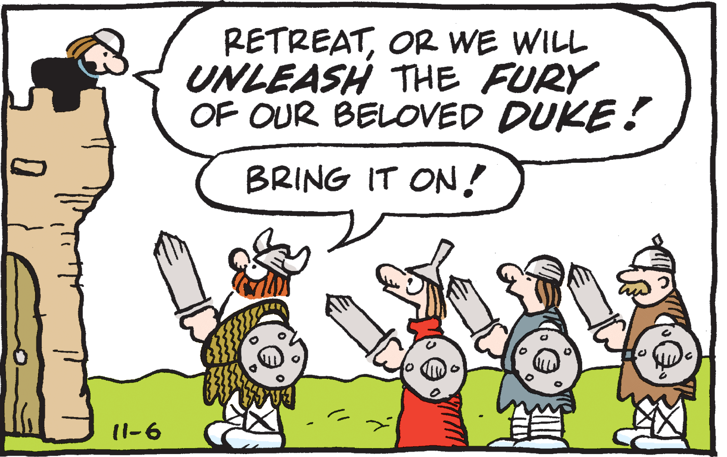 Fiction OCR: RETREATOR WE WILL UNLEASH THE FURY OF OUR BELOVED DUKE! BRING IT ON! 11-6 RETREATOR WE WILL UNLEASH THE FURY OF OUR BELOVED DUKE! BRING IT ON! 11-6
