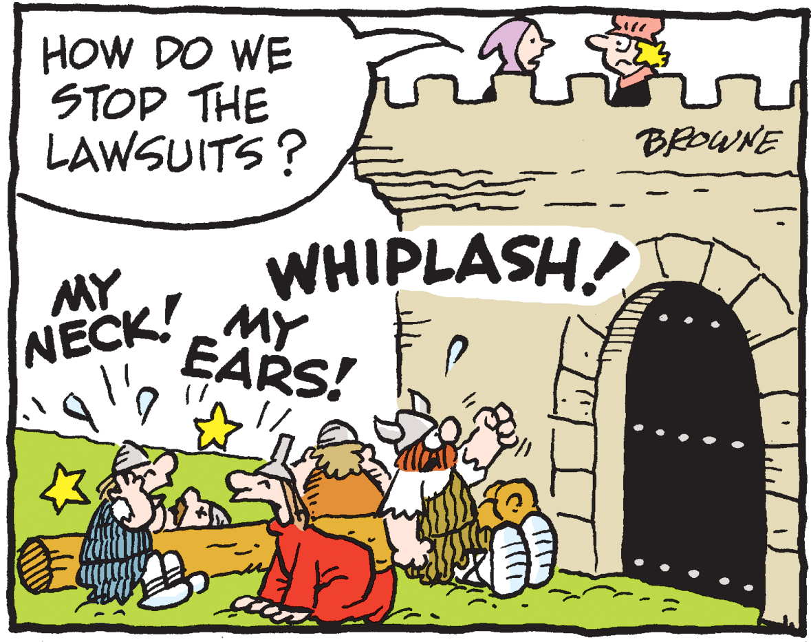 Arch OCR: HOW DO WE STOP THE LAWSUITS ? BEDWNE WHIPLASH! MY NECK!MY EARS! HOW DO WE STOP THE LAWSUITS ? BEDWNE WHIPLASH! MY NECK!MY EARS!