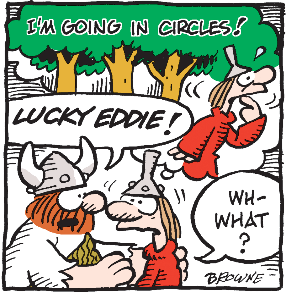 Sharing OCR: I'M GOING IN CIRCLESS LUCKY EDDIE! WH- WHAT BROWNE I'M GOING IN CIRCLESS LUCKY EDDIE! WH- WHAT BROWNE