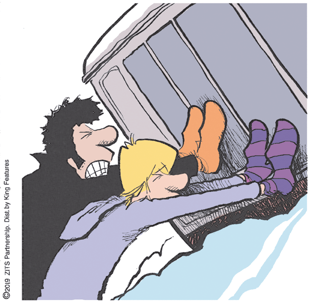 Clip art OCR: ©2019 ZITS Partnership. Dist. by King Features ©2019 ZITS Partnership. Dist. by King Features
