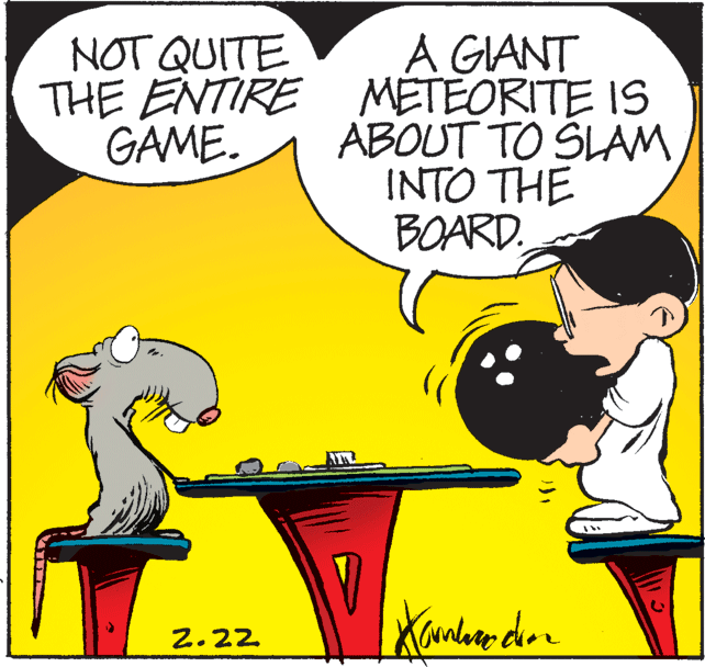 Happy OCR: A GIANT THE ENTIRE METEORITE IS ABOUT TO SLAM INTO THE BOARD. NOT QUITE GAME. 2.22 A GIANT THE ENTIRE METEORITE IS ABOUT TO SLAM INTO THE BOARD. NOT QUITE GAME. 2.22