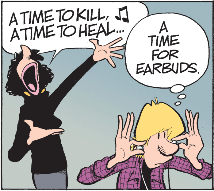 Line OCR: A TIME TO KILLATIME TO HEALL. A TIME FOR EARBUDS. A TIME TO KILLATIME TO HEALL. A TIME FOR EARBUDS.