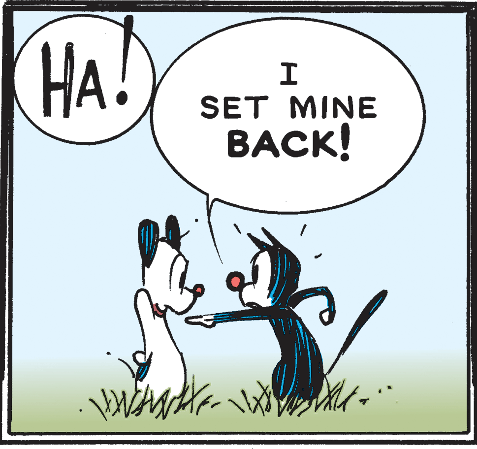 Drawing OCR: HA! SET MINE BACK! HA! SET MINE BACK!