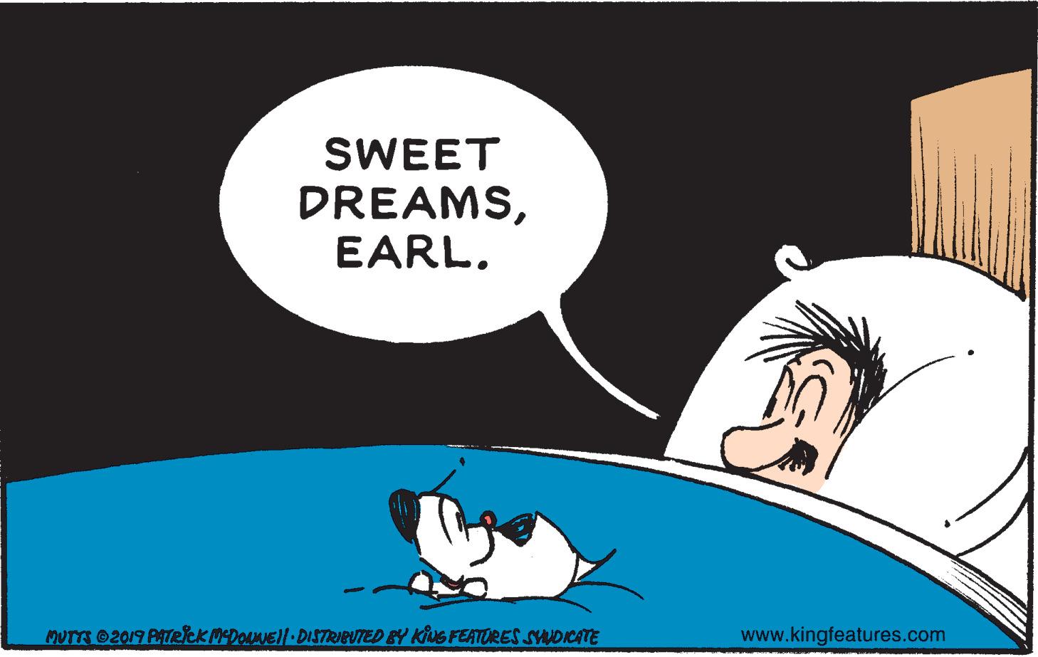 Font OCR: SWEET DREAMSEARL. MUTTS 2019 PATRCKMeDOANEll DI3TRIBUTED &Y KIUG FEATORES SYNDICATE www.kingfeatures.com SWEET DREAMSEARL. MUTTS 2019 PATRCKMeDOANEll DI3TRIBUTED &Y KIUG FEATORES SYNDICATE www.kingfeatures.com