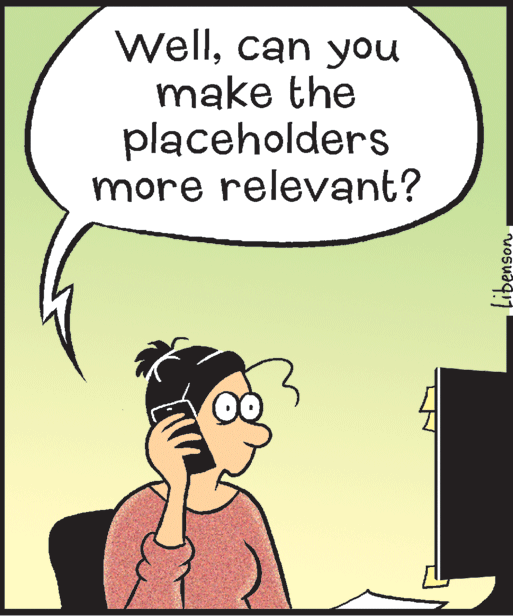 Drawing OCR: Wellcan you make the placeholders more relevant? Wellcan you make the placeholders more relevant?
