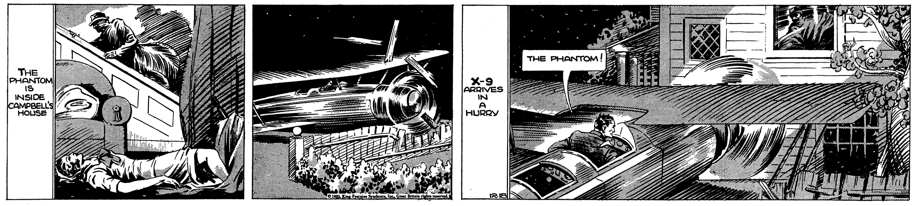 Jet engine OCR: THE PHANTOM! THE PHANTOM IS INSIDE CAMPBELL'S HOUSE X-9 ARRIVES IN A HURRY TITTT| THE PHANTOM! THE PHANTOM IS INSIDE CAMPBELL'S HOUSE X-9 ARRIVES IN A HURRY TITTT|