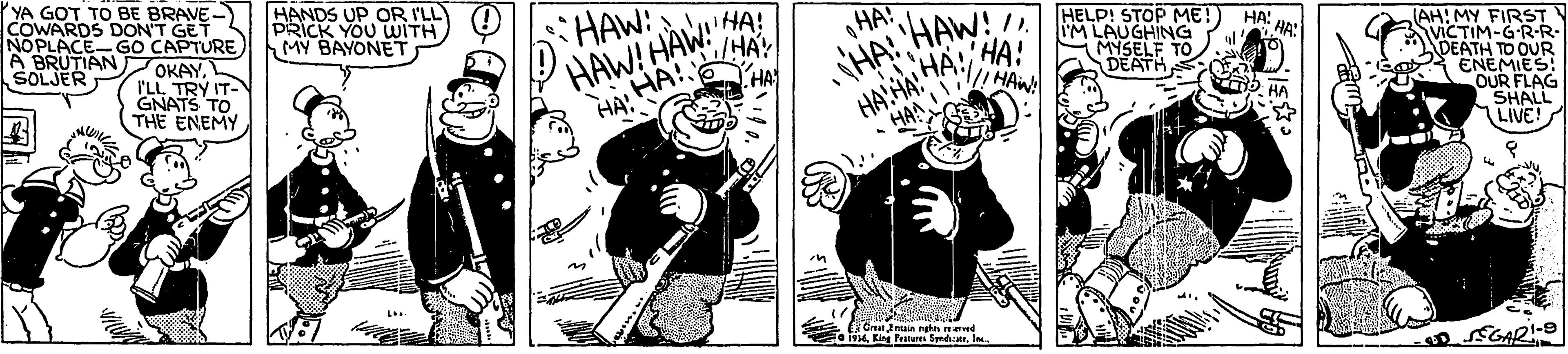 Drawing OCR: YA GOT TO BE BRAVE-) COWARDS DON'T GET NOPLACE-GO CAPTURE A BRUTIAN SOLJER HANDS UP OR I'LL PRICK YOU WITH MY BAYONE T HAW! HAW!HAW! HA! HA: HA! HA! HA HAW! HA! HA'HA! - HAA HELP! STOP ME! IM LAUGHING MYSELF TO DEATH OKAY??: HA: AH! MY FIRST VICTIM-G-R-R NDEATH TO OUR * ENÉMIES! OUR FLAG SHALL LIVE! FLL TRY IT- GNATS TO ? THE ENEMY HAW: HA dreat esaia nata ed Fei4 Eing Frstures SpediatrI YA GOT TO BE BRAVE-) COWARDS DON'T GET NOPLACE-GO CAPTURE A BRUTIAN SOLJER HANDS UP OR I'LL PRICK YOU WITH MY BAYONE T HAW! HAW!HAW! HA! HA: HA! HA! HA HAW! HA! HA'HA! - HAA HELP! STOP ME! IM LAUGHING MYSELF TO DEATH OKAY??: HA: AH! MY FIRST VICTIM-G-R-R NDEATH TO OUR * ENÉMIES! OUR FLAG SHALL LIVE! FLL TRY IT- GNATS TO ? THE ENEMY HAW: HA dreat esaia nata ed Fei4 Eing Frstures Spediatr