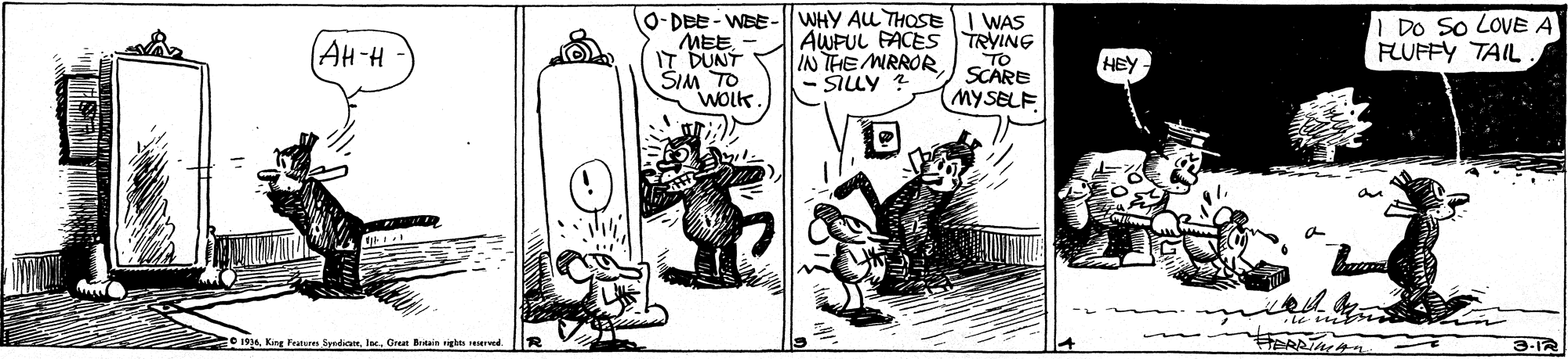 Parallel OCR: O- DBE - WEE- MEE - IT DUNT SIM TO WOLK. WHY ALL THOSEI WAS AWFUL FACES TRVING IN THE MRROR- SILY I DO So LOVE A FLUFFY TAIL AH-H TO SCARE HEY MYSELF King Feunu SydiOre Bitain vigtts eered 3-12 O- DBE - WEE- MEE - IT DUNT SIM TO WOLK. WHY ALL THOSEI WAS AWFUL FACES TRVING IN THE MRROR- SILY I DO So LOVE A FLUFFY TAIL AH-H TO SCARE HEY MYSELF King Feunu SydiOre Bitain vigtts eered 3-12