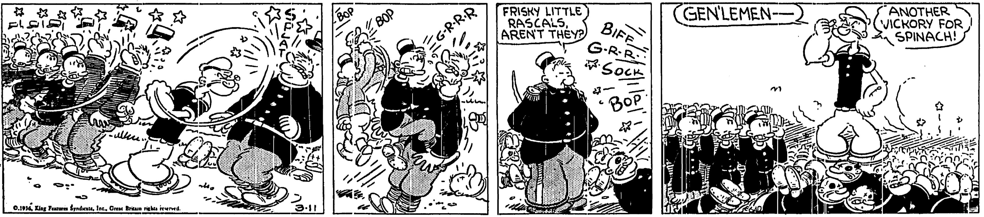 Handwriting OCR: ? FRISKY LITTLE RASCALSARENT THEYP) BOP EG-R-RR GENLEMEN- ANOTHER VICKORY FOR SPINACH! londos Jes. Grus Breus ra irured. ? FRISKY LITTLE RASCALSARENT THEYP) BOP EG-R-RR GENLEMEN- ANOTHER VICKORY FOR SPINACH! londos Jes. Grus Breus ra irured.