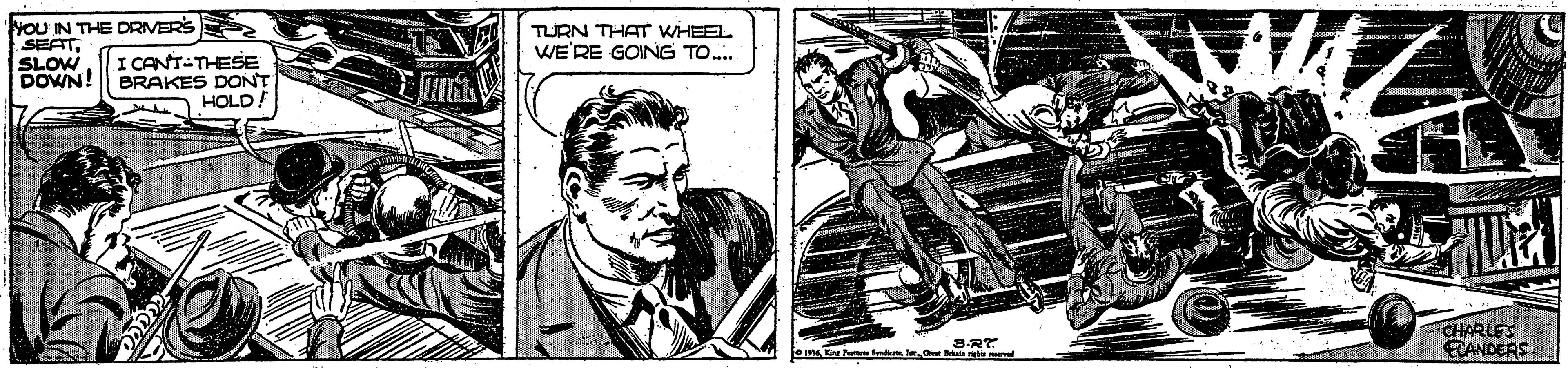 Drawing OCR: YOU IN THE DRIVERS SEATSLOW DOWN! I CANT-THESE BRAKES DONT TURN THAT WHEEL WE'RE GONG TO... HOLD CHARLES CANDEAS Ki Pu d tmO v et YOU IN THE DRIVERS SEATSLOW DOWN! I CANT-THESE BRAKES DONT TURN THAT WHEEL WE'RE GONG TO... HOLD CHARLES CANDEAS Ki Pu d tmO v et