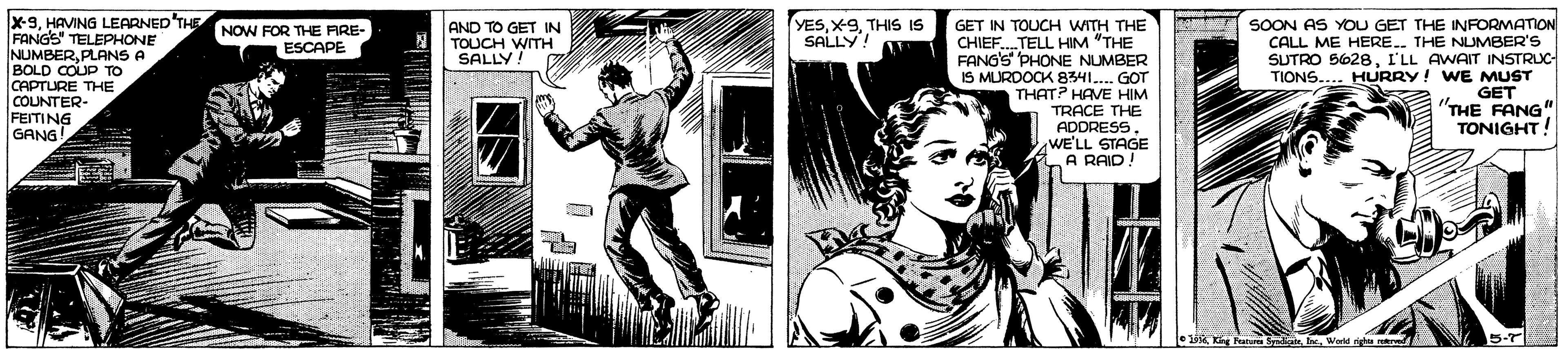 Monochrome OCR: x9. HAVING LEARNED THE NOW FOR THE ARE- FANGS TELEPHONE NUMBERPLANS A BOLD COUP TO CAPTURE THE COUNTER- FEITING GANG! YESTHIS IS SALLY! A GET IN TOUCH WITH THE CHIEF.TELL HIM "THE FANG'S PHONE NUMBER IS MURDOCK 8341. GOT THAT? HAVE HIM TRACE THE ADDRESS. WE'LL STAGE LA RAID! SOON AS YOU GET THE INFORMATION CALL ME HERE. THE NUMBER'S SUTRO S628I'LL AWAIT INSTRUC TIONS.... HURRY! WE MUST GET "THE FANG" TONIGHT! AND TO GET IN TOUCH WITH SALLY! ESCAPE e 1 king PatanSkWate ngha nd N. 5-7 x9. HAVING LEARNED THE NOW FOR THE ARE- FANGS TELEPHONE NUMBERPLANS A BOLD COUP TO CAPTURE THE COUNTER- FEITING GANG! YESTHIS IS SALLY! A GET IN TOUCH WITH THE CHIEF.TELL HIM "THE FANG'S PHONE NUMBER IS MURDOCK 8341. GOT THAT? HAVE HIM TRACE THE ADDRESS. WE'LL STAGE LA RAID! SOON AS YOU GET THE INFORMATION CALL ME HERE. THE NUMBER'S SUTRO S628I'LL AWAIT INSTRUC TIONS.... HURRY! WE MUST GET "THE FANG" TONIGHT! AND TO GET IN TOUCH WITH SALLY! ESCAPE e 1 king PatanSkWate ngha nd N. 5-7