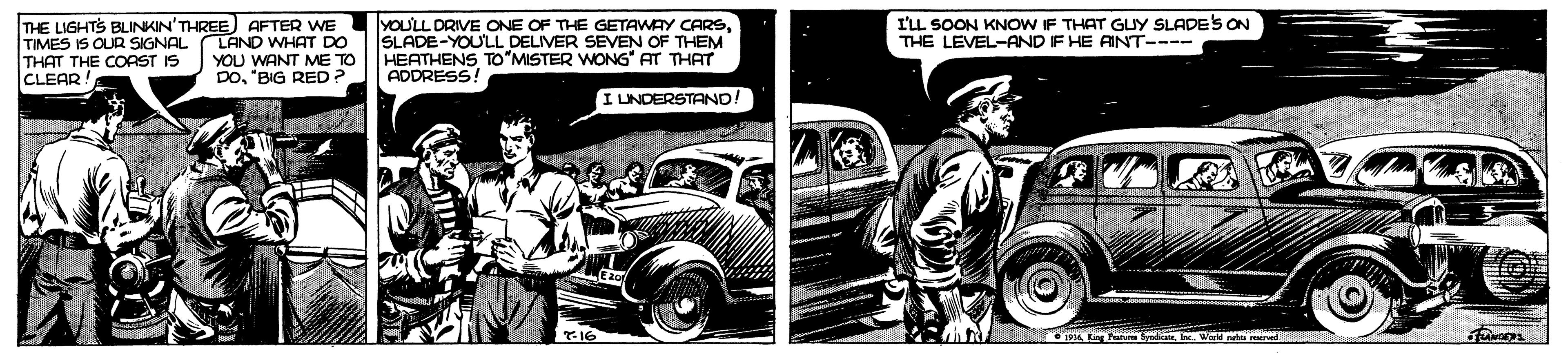 Automotive tire OCR: I'LL SOON KNOW IF THAT GUY SLADES ON THE LEVEL-AND IF HE AINT--- THE LIGHTS BLINKIN'THREE AFTER WE TIMES IS OUR SIGNAL THAT THE COAST IS CLEAR! LAND WHAT DO YOU WANT ME TO DO"BIG RED ? YOU'LL DRIVE ONE OF THE GETAWAY CARSSLADE-YOULL DELIVER SEVEN OF THEM HEATHENSTO"MISTER WONG" AT THAT ADDRESS! I UNDERSTAND! I'LL SOON KNOW IF THAT GUY SLADES ON THE LEVEL-AND IF HE AINT--- THE LIGHTS BLINKIN'THREE AFTER WE TIMES IS OUR SIGNAL THAT THE COAST IS CLEAR! LAND WHAT DO YOU WANT ME TO DO"BIG RED ? YOU'LL DRIVE ONE OF THE GETAWAY CARSSLADE-YOULL DELIVER SEVEN OF THEM HEATHENSTO"MISTER WONG" AT THAT ADDRESS! I UNDERSTAND!