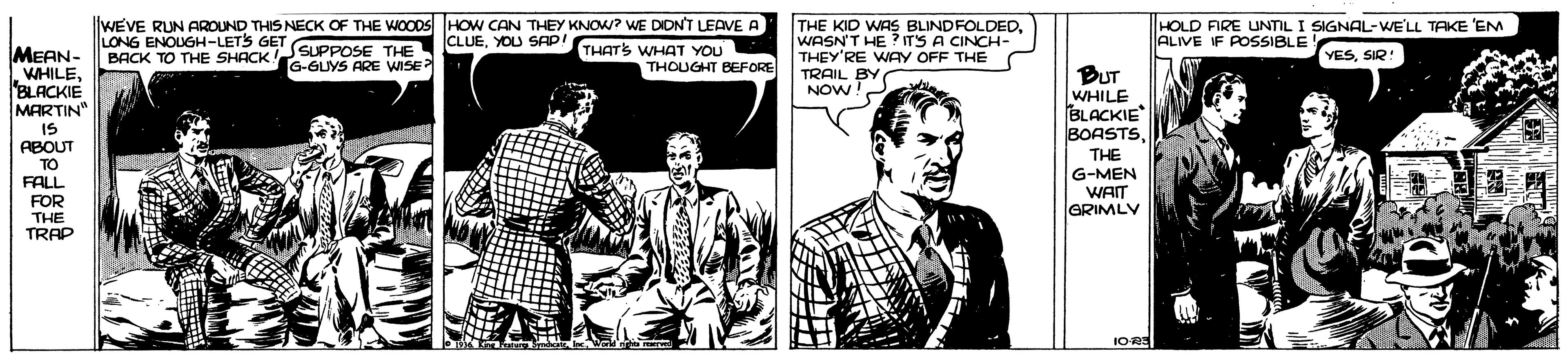 Cartoon OCR: LL TAKE 'EM lWEVE RUN AROUND T LONG ENOUGH-LETS GET GOROSE BACK TO THE SHACKSUPPOSE THE LL TAKE 'EM lWEVE RUN AROUND T LONG ENOUGH-LETS GET GOROSE BACK TO THE SHACKSUPPOSE THE