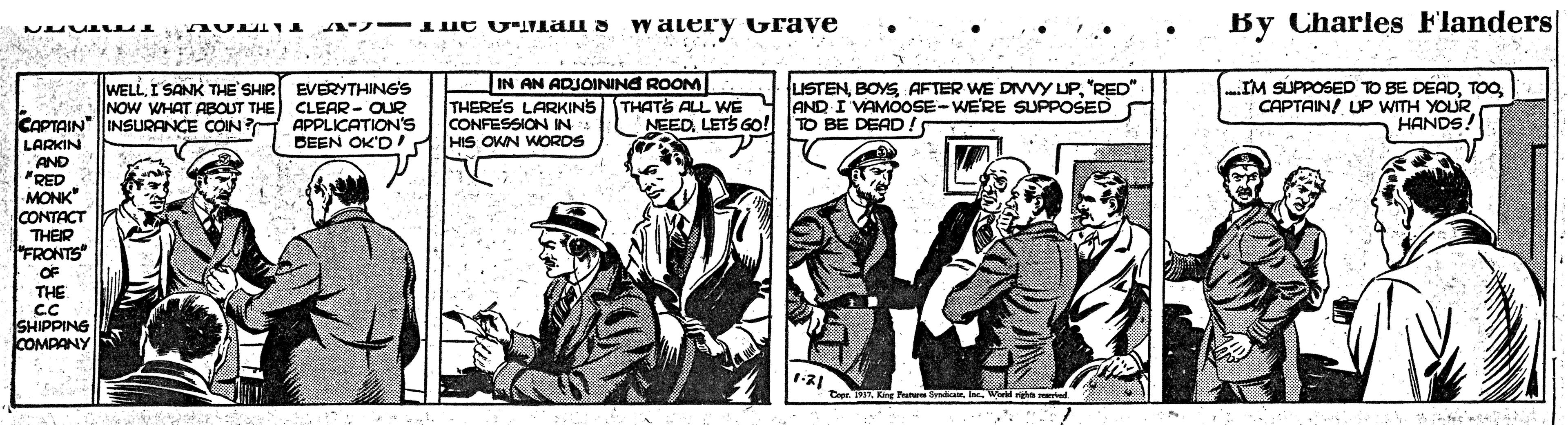 Comic book OCR: A -1ut Glan s waterY Grave By Charles Flanders WELLI SANK THE'SHIP EVERYTHING'S NOW WHAT ABOUT THE) CLEAR - OUR APPLICATION'S BEEN OK'DIN AN ADJOINING ROOM THERES LARKINS CONFESSION IN: HIS OWN WORDS THATS ALL WE NEEDLETS Go! LISTEN"RED" AND I VAMOOSE-WE'RE SUPPOSED TO BE DEAD! IM SÚPPOSED TO BE DEADCAPTAIN/ UP WITH YOUR HANDS! CAPTAIN"INSURANCE COIN? LARKIN AND RED MONK CONTACT THEIR FRONTS OF THE CC SHIPPING COMPANY ?-? EWadga red A -1ut Glan s waterY Grave By Charles Flanders WELLI SANK THE'SHIP EVERYTHING'S NOW WHAT ABOUT THE) CLEAR - OUR APPLICATION'S BEEN OK'DIN AN ADJOINING ROOM THERES LARKINS CONFESSION IN: HIS OWN WORDS THATS ALL WE NEEDLETS Go! LISTENAFTER WE DIVNY UP"RED" AND I VAMOOSE-WE'RE SUPPOSED TO BE DEAD! IM SÚPPOSED TO BE DEADCAPTAIN/ UP WITH YOUR HANDS! CAPTAIN"INSURANCE COIN? LARKIN AND RED MONK CONTACT THEIR FRONTS OF THE CC SHIPPING COMPANY ? - ? EKing Parun SadicaWadga red