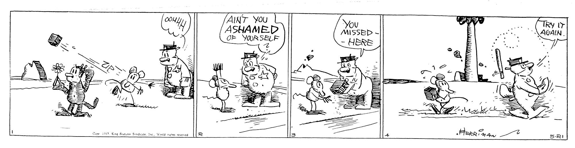 Art OCR: /AINT YOU You MISSED - TRY IT AGAIN. ASHAMED OF YOUR SELF HERE 5-RI C Kng fat Snde. Ine. Wrel res emed /AINT YOU You MISSED - TRY IT AGAIN. ASHAMED OF YOUR SELF HERE 5-RI C Kng fat Snde. Ine. Wrel res emed