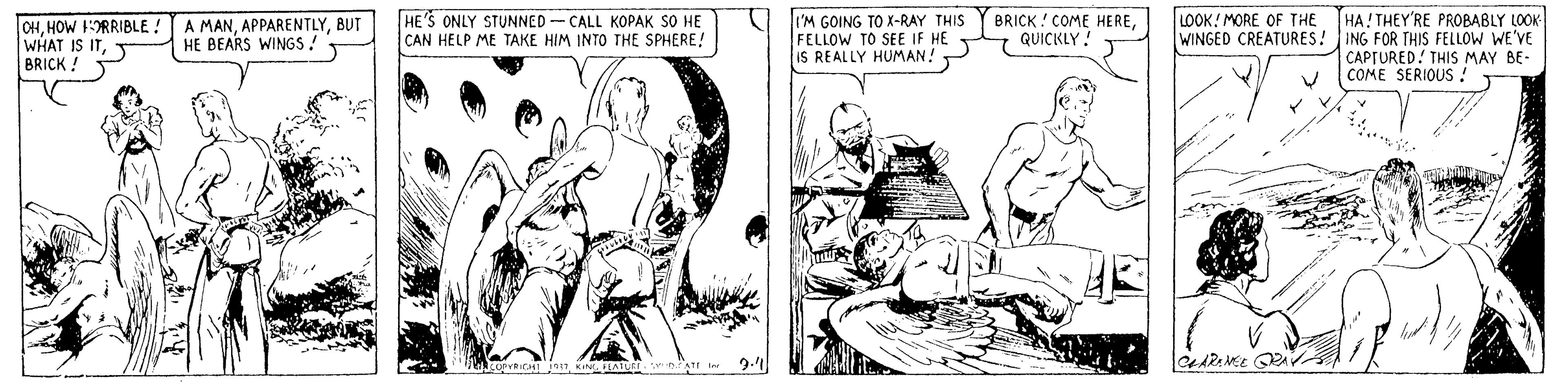 Gesture OCR: HE'S ONLY STUNNED - CALL KOPAK SO HE CAN HELP ME TAKE HIM INTO THE SPHERE! I 'M GOING TO X-RAY THIS FELLOW TO SEE IF HE IS REALLY HUMAN! LOOK! MORE OF THE HA! THEY'RE PROBABLY LOOK- CHHOW 1ORRIBLE: WHAT IS ITBRICK! A MANBUT HE BEARS WINGS! BRICK ! COME HEREQUICKLY! WINGED CREATURES! ING FOR THIS FELLOW WE'VE CAPTURED! THIS MAY BE- COME SERIOUS ! HE'S ONLY STUNNED - CALL KOPAK SO HE CAN HELP ME TAKE HIM INTO THE SPHERE! I 'M GOING TO X-RAY THIS FELLOW TO SEE IF HE IS REALLY HUMAN! LOOK! MORE OF THE HA! THEY'RE PROBABLY LOOK- CHHOW 1ORRIBLE: WHAT IS ITBRICK! A MANBUT HE BEARS WINGS! BRICK ! COME HEREQUICKLY! WINGED CREATURES! ING FOR THIS FELLOW WE'VE CAPTURED! THIS MAY BE- COME SERIOUS !
