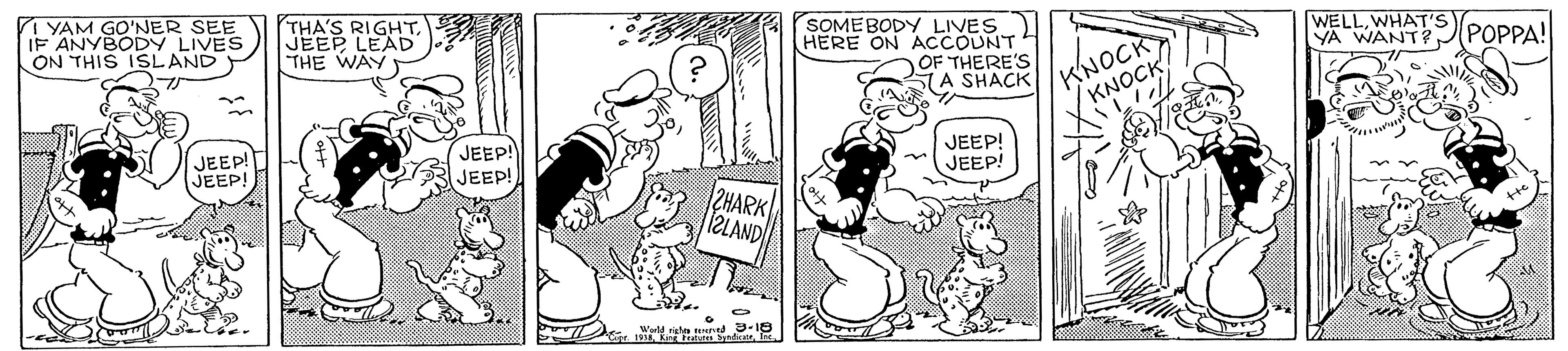 Jaw OCR: YAM GO'NER SEE IF ANYBODY LIVES ON THIS ISLAND THA'S RIGHTJEEP LEAD THE WAY SOMEBODY LIVES HERE ON ACCOUNT OF THERE'S SIA SHACK KNOCK KNOCK WELLWHAT'S YA WANT?J POPPA! JEEP! JEEP! JEEP! JEEP! JEEP! JEEP! 2HARK IZLAND YAM GO'NER SEE IF ANYBODY LIVES ON THIS ISLAND THA'S RIGHTJEEP LEAD THE WAY SOMEBODY LIVES HERE ON ACCOUNT OF THERE'S SIA SHACK KNOCK KNOCK WELLWHAT'S YA WANT?J POPPA! JEEP! JEEP! JEEP! JEEP! JEEP! JEEP! 2HARK IZLAND