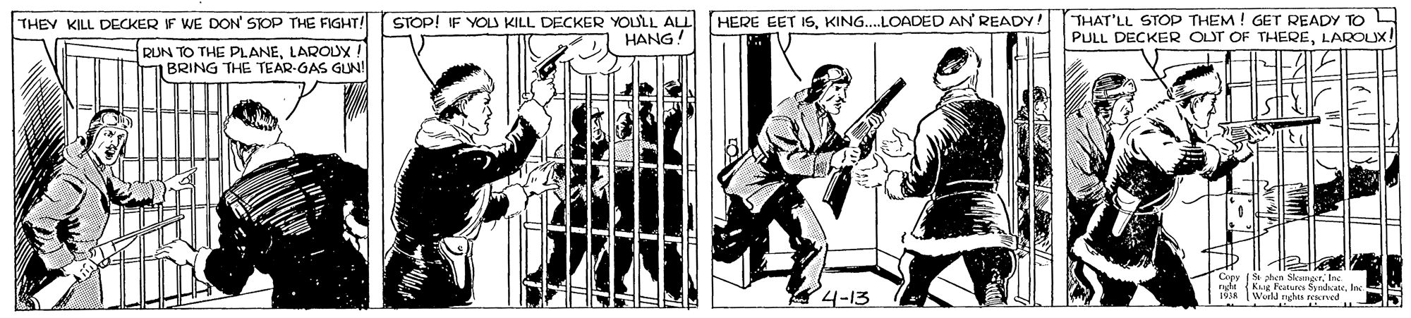Fiction OCR: rSTOPÍ JE YOL KILL DECKER YOUL ALL HERE EET ISKING.LOADED AN READY!THAT'LL STOP THEM KILL DECKER IF WE DON' STOP THE FIGHT! RUN TO THE PLANELARODX! BRING THE TEAR-GAS GUNI rSTOPÍ JE YOL KILL DECKER YOUL ALL HERE EET ISKING.LOADED AN READY!THAT'LL STOP THEM KILL DECKER IF WE DON' STOP THE FIGHT! RUN TO THE PLANELARODX! BRING THE TEAR-GAS GUNI