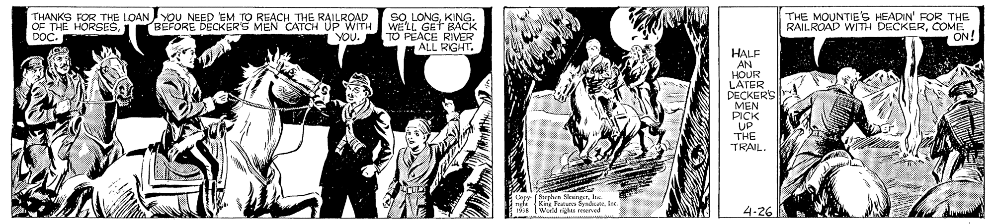 Art OCR: P MOUNTIES HEADIN FOR THE P MOUNTIES HEADIN FOR THE