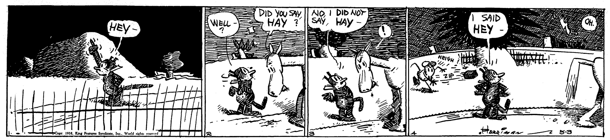 Monochrome OCR: DID YOU SAYHAY ? NO I DID NOY SAYHAY SAID ??? WELL HEY- HEIGH l2 53 DID YOU SAYHAY ? NO I DID NOY SAYHAY SAID ??? WELL HEY- HEIGH l2 53