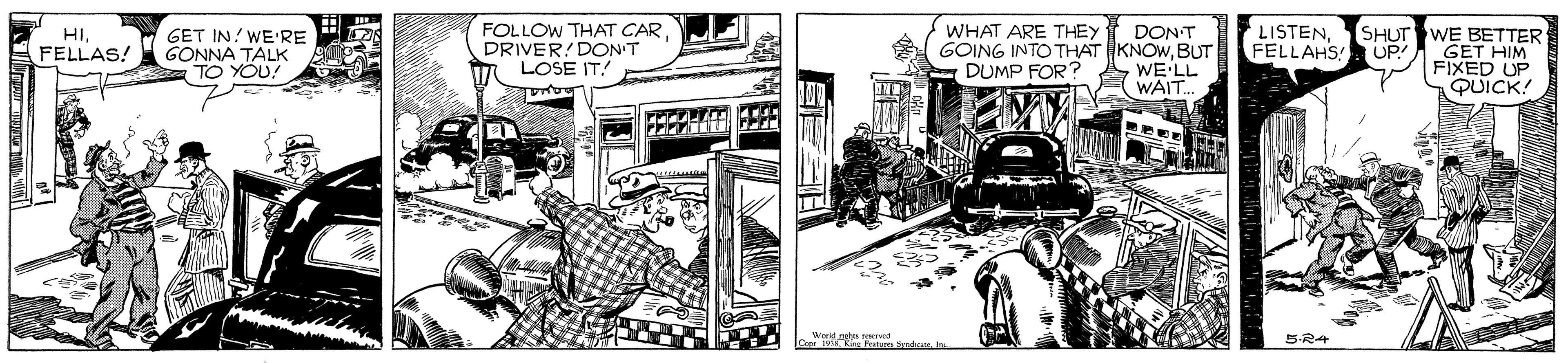 Parallel OCR: FOLLOW THAT CAR DRIVER!DON'T LOSE IT! DON'T GOING INTO THAT KNOWBUT WE'LL WAIT. LISTENFELLAHS! SHUT WE BETTER UP GET HIM FIXED UP QUICK! WHAT ARE THEY HIFELLAS! GET IN! WE'RE GONNA TALK TO YOU! DUMP FOR? 5-24 FOLLOW THAT CAR DRIVER!DON'T LOSE IT! DON'T GOING INTO THAT KNOWBUT WE'LL WAIT. LISTENFELLAHS! SHUT WE BETTER UP GET HIM FIXED UP QUICK! WHAT ARE THEY HIFELLAS! GET IN! WE'RE GONNA TALK TO YOU! DUMP FOR? 5-24