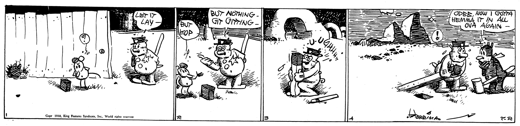 Fiction OCR: BUT NOTHING. LST IT LAY - OPEENOW I GOTTA HEMMA IT IN 4u OVA AGAIN ? BUT ?NAIO <D Copr 1Inc. Wuld ngho erve BUT NOTHING. LST IT LAY - OPEENOW I GOTTA HEMMA IT IN 4u OVA AGAIN ? BUT ? NAIO < D Copr 1King Pure SyndatsInc. Wuld ngho erve