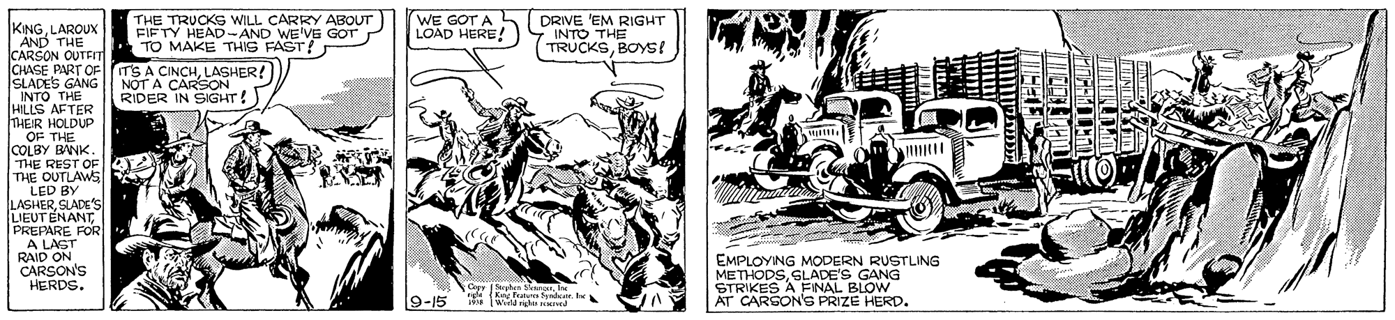 Vehicle OCR: EMPLOYNG MODERN RUSTI METHODSSLADE'S GANG KSONS PRIZE HERD. EMPLOYNG MODERN RUSTI METHODSSLADE'S GANG KSONS PRIZE HERD.