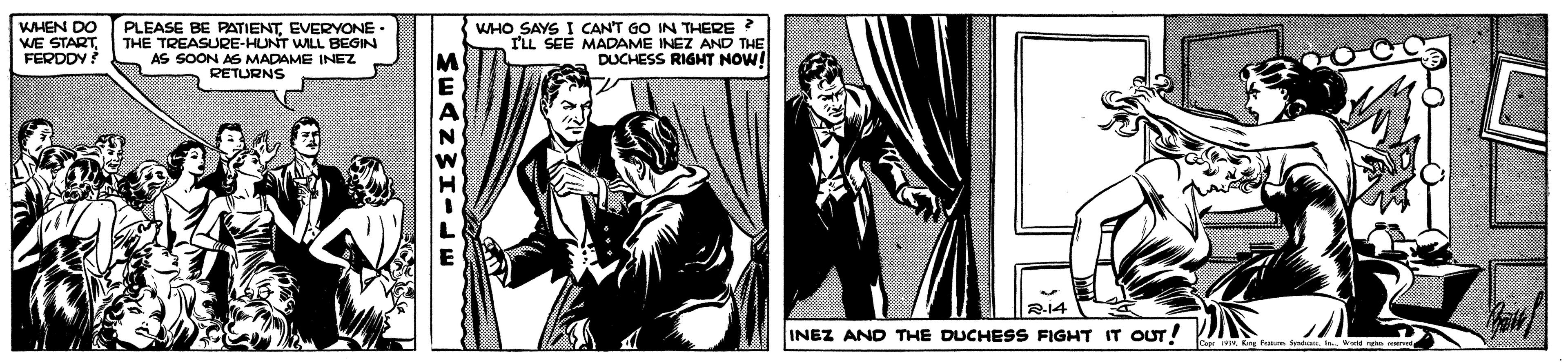 Fictional character OCR: INEZ AND THE DUCHESS FIGHT IT INEZ AND THE DUCHESS FIGHT IT