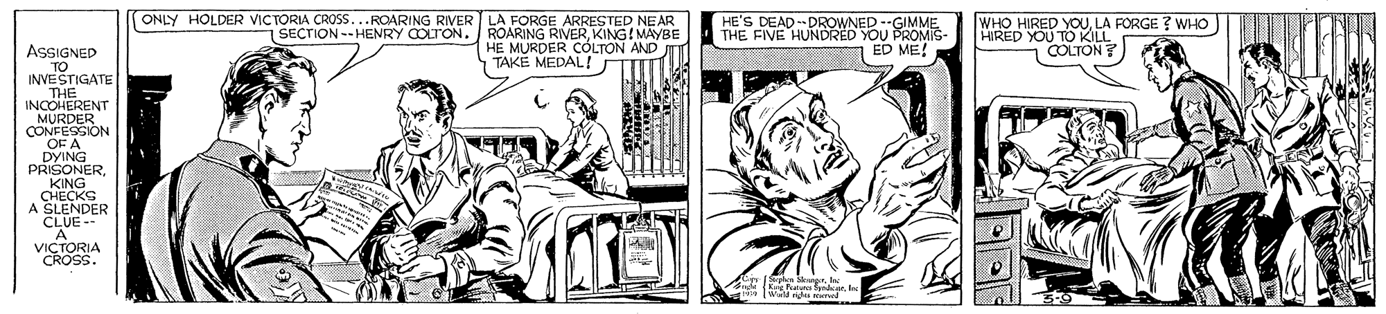 Comic book OCR: ONLY HOLDER VICTORIA CROSS. ONLY HOLDER VICTORIA CROSS.