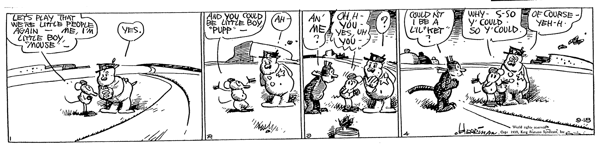 Line OCR: COULD NT I BE A L?KET WHY- S-SO Y' COULD SO Y'COULD OF COURSE YEH-H. OHH- LETS PLAY THAT WE'RE LITLE PEOPLE AGAIN - MEI'M ZITTLE BOY MOUSE AND YOU COUD BE LITTLE BOY PUPP AH- AN' YOU YESUH (YES. ME you .:.B a 9-18 Caprte COULD NT I BE A L ? KET WHY- S-SO Y' COULD SO Y'COULD OF COURSE YEH-H. OHH- LETS PLAY THAT WE'RE LITLE PEOPLE AGAIN - MEI'M ZITTLE BOY MOUSE AND YOU COUD BE LITTLE BOY PUPP AH- AN' YOU YESUH (YES. ME you .:.B a 9-18 CaprKng Feton Syd
