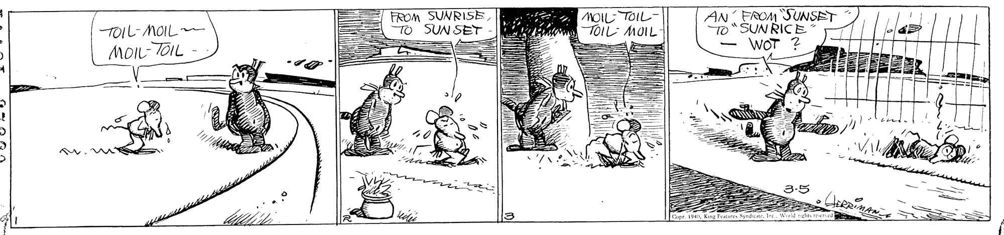 Handwriting OCR: TOIL-MOIL MOIL-TOIL FROM SUNRISE TO SUN SET MOIL TOIL TOIL MOIL AN FROM SUNSET TO" ŠUN RICE WOT ? TOIL-MOIL MOIL-TOIL FROM SUNRISE TO SUN SET MOIL TOIL TOIL MOIL AN FROM SUNSET TO" ŠUN RICE WOT ?