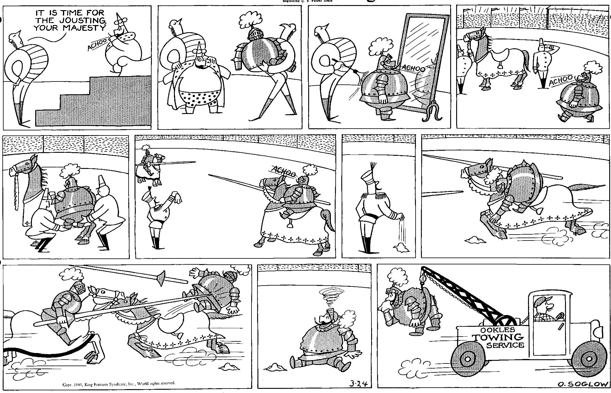 Gesture OCR: IT IS TIME FOR THE JOUSTINGYOUR MAJESTY Registered D. S. Patent Office ACHOO Copr. 1940World rights reserved. ?? ACHOO 3-24 ACHOO ACHOO OOKLES TOWING SERVICE O. SOGLOW IT IS TIME FOR THE JOUSTINGYOUR MAJESTY Registered D. S. Patent Office ACHOO Copr . 1940King Features SyndicateWorld rights reserved . ?? ACHOO 3-24 ACHOO ACHOO OOKLES TOWING SERVICE O. SOGLOW