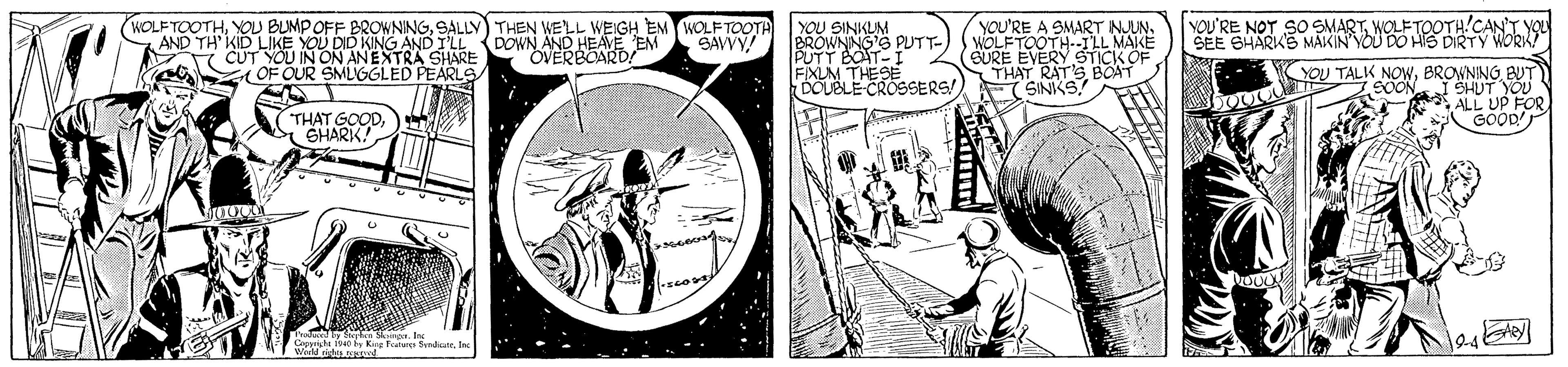 Parallel OCR: WOLFTOOTHSALLY) THEN WE'LL WEIGH EM WOLFTOOOTA SAVVY! YOU'RE NOT SO SMARTWOLETO0 SEE SHARKS MAKIN'YOU DO HS DIRTY YOU SINKUM BROWNNG'S PUTT-) PUTT BOT- FIXLM YOU'RE A SMART NJUN. WOLFTOOTH--ILL MAKE SURE EVERY STICK OF THAT RAT'S BOAT SINKS AND TH KID LIKE YOU DID KING AND I'LL DOWN AND HEAVE EM OVERBOARD! T CUT YOU IN ON ANEXTRA SHARE OF OUR SMLGGLED PEARLS YOU TALK NOWBROWNING SHUT YO ALL UP FOR GOOD THAT GOODSHARK! WOLFTOOTHYOU BUMPOFF BROWNINGSALLY) THEN WE'LL WEIGH EM WOLFTOOOTA SAVVY! YOU'RE NOT SO SMARTWOLETO0 SEE SHARKS MAKIN'YOU DO HS DIRTY YOU SINKUM BROWNNG'S PUTT-) PUTT BOT- FIXLM YOU'RE A SMART NJUN. WOLFTOOTH--ILL MAKE SURE EVERY STICK OF THAT RAT'S BOAT SINKS AND TH KID LIKE YOU DID KING AND I'LL DOWN AND HEAVE EM OVERBOARD! T CUT YOU IN ON ANEXTRA SHARE OF OUR SMLGGLED PEARLS YOU TALK NOWBROWNING SHUT YO ALL UP FOR GOOD THAT GOOD