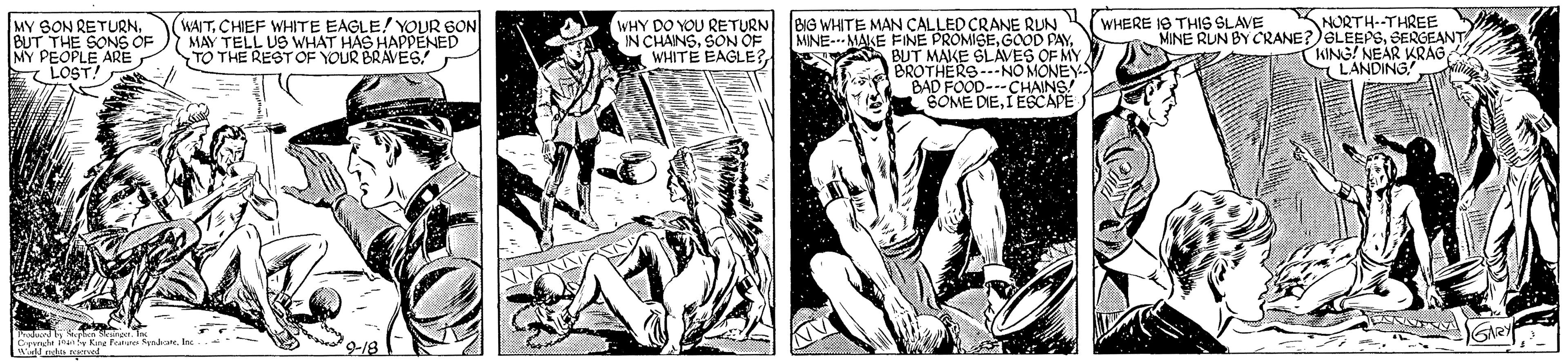 Thigh OCR: MY SON RETURNBUT THE SONS OF MY PEOPLE ARE E LOST! WAITCHIEF WHITE EAGLE! YOUR BON MAY TELL US WHAT HAS HAPPENED TO THE RESTOF YOUR BRAVES! WHY DO YOU RETURN BNG WHITE MAN CALLED CRANE RUN MINE---MAKE FINE PROMISEBUT MAKE SLAVES OF MY BROTHERS---NO MONEY BAD FOOD---CHAINS! SOME DIEIESCAPE NORTH--THREE MINE RUN BY CRANE?)GLEEPSSERGEANT WING! NEAR KRAG A LANDING WHERE 18 THIS SLAVE IN CHAINSSON OF WHITE EAGLE?MY SON RETURNBUT THE SONS OF MY PEOPLE ARE E LOST! WAITCHIEF WHITE EAGLE! YOUR BON MAY TELL US WHAT HAS HAPPENED TO THE RESTOF YOUR BRAVES! WHY DO YOU RETURN BNG WHITE MAN CALLED CRANE RUN MINE---MAKE FINE PROMISEGOOD PAYBUT MAKE SLAVES OF MY BROTHERS---NO MONEY BAD FOOD---CHAINS! SOME DIEIESCAPE NORTH--THREE MINE RUN BY CRANE?)GLEEPSSERGEANT WING! NEAR KRAG A LANDING WHERE 18 THIS SLAVE IN CHAINSSON OF WHITE EAGLE?