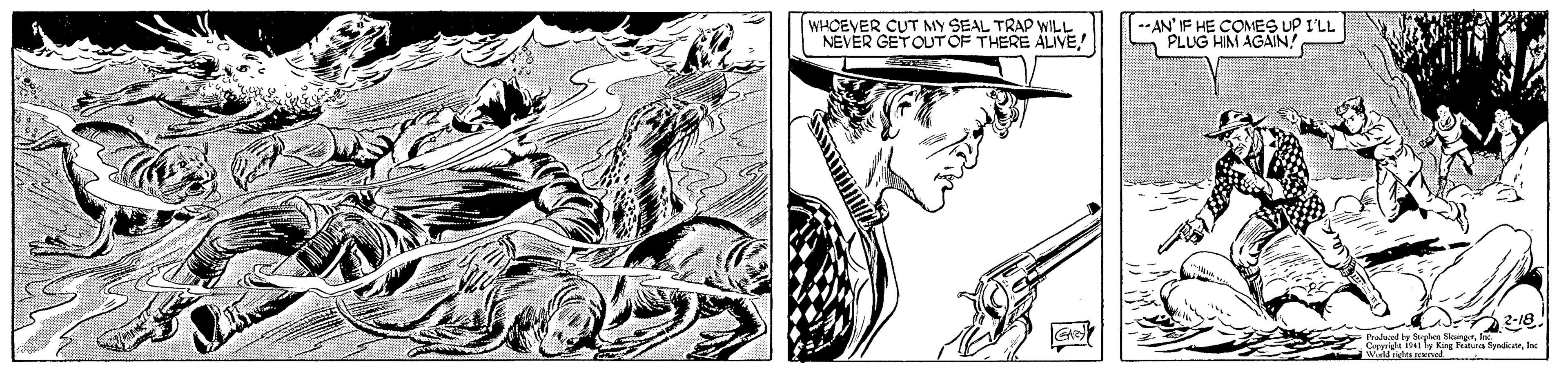 Hat OCR: WHOEVER CUT MY SEAL TRAP WILL NEVER GETOUT OF THERE ALIVE! --AN' IF HE COMES UP I'LL S PLUG HIM AGAIN! Padad by Sphn tlarerWHOEVER CUT MY SEAL TRAP WILL NEVER GETOUT OF THERE ALIVE! --AN' IF HE COMES UP I'LL S PLUG HIM AGAIN! Padad by Sphn tlarer