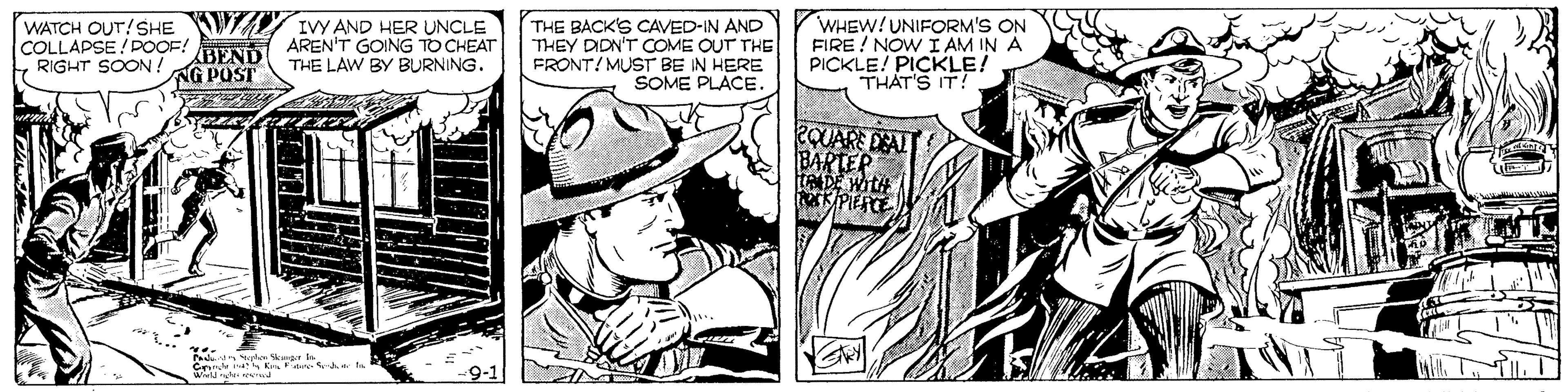 Parallel OCR: WATCH OUT!SHE WA IVY AND HER UNCLE COLLAPSE! POOF! RIGHT SOON ! AREN'T GOING TO CHEAT THE LAW BY BURNING. THE BACK'S CAVED-IN AND THEY DIDN'T COME OUT THE FRONT! MUST BE IN HERE SOME PLACE. WHEW!UNIFORM'S ON FIRE ! NOW I AM IN A PICKLE! PICKLE! THAT'S IT! BEND NG POST 2QUARE DAI BARTER DE WitA WATCH OUT!SHE WA IVY AND HER UNCLE COLLAPSE! POOF! RIGHT SOON ! AREN'T GOING TO CHEAT THE LAW BY BURNING. THE BACK'S CAVED-IN AND THEY DIDN'T COME OUT THE FRONT! MUST BE IN HERE SOME PLACE. WHEW!UNIFORM'S ON FIRE ! NOW I AM IN A PICKLE! PICKLE! THAT'S IT! BEND NG POST 2QUARE DAI BARTER DE WitA
