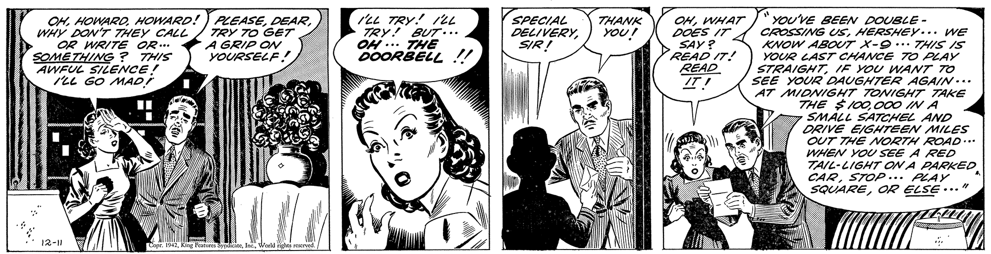 Secret Agent X-9 (Vintage) - 1942-12-11