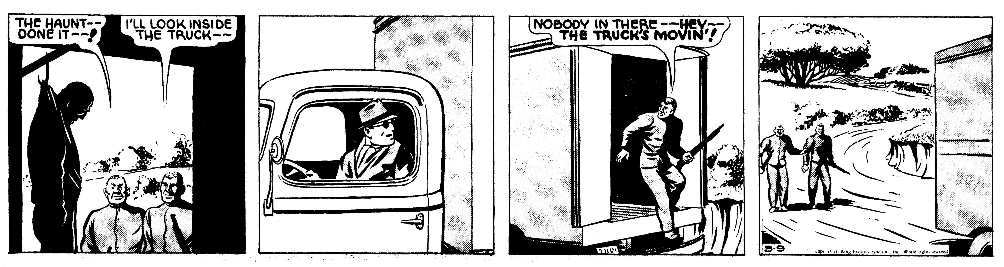 Automotive design OCR: THC HAUNT-- ÖONE IT-- I'LL LOOK INSIDE THE TRUCK-- NOBODY IN THERE --HEY THE TRUCK'S MOVIN'! THC HAUNT-- ÖONE IT-- I'LL LOOK INSIDE THE TRUCK-- NOBODY IN THERE --HEY THE TRUCK'S MOVIN'!