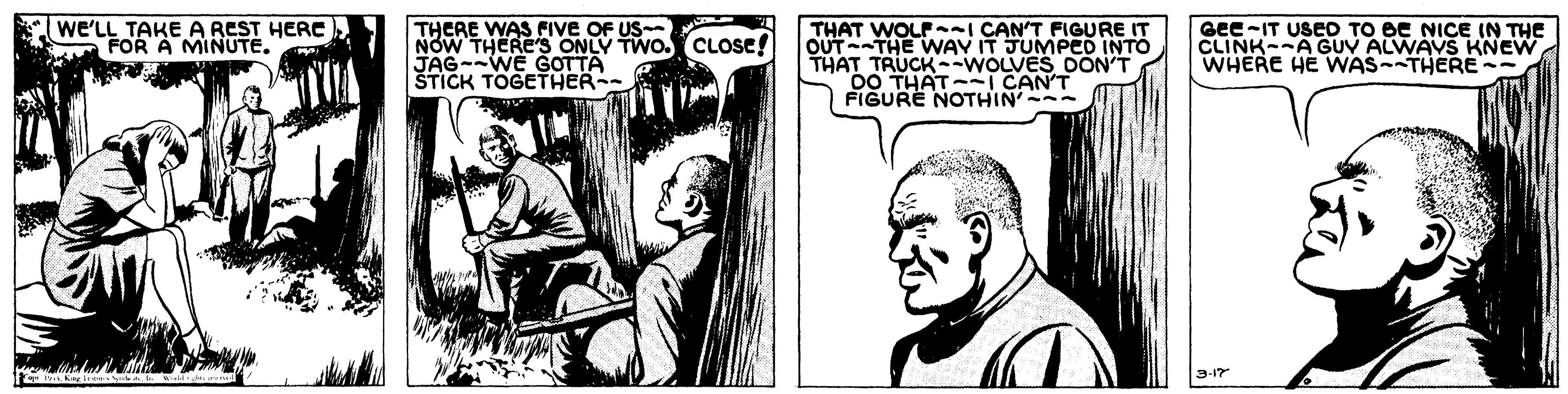 Gesture OCR: ? we'LL TAKE A REST HERE) FOR A MINUTE. THERE WAS FIVE OF NOW THERE'S ONLY TWO. CLOSE! JAG--WE GOTTA STICK TOGETHER- THAT WOLF CAN'T FIGURE IT OUT-THE WAY IT JUMPED INTO THAT TRUCK--WOLVES DON'T 00 THAT- CAN'T FIGURE NOTHIN GEe-IT USEO TO BE NICE IN THE CLINK--A GUV ALWAVS KNEW WHERE HE WAS--THERE- 3-17 ? we'LL TAKE A REST HERE) FOR A MINUTE. THERE WAS FIVE OF NOW THERE'S ONLY TWO. CLOSE! JAG--WE GOTTA STICK TOGETHER- THAT WOLF CAN'T FIGURE IT OUT-THE WAY IT JUMPED INTO THAT TRUCK--WOLVES DON'T 00 THAT- CAN'T FIGURE NOTHIN GEe-IT USEO TO BE NICE IN THE CLINK--A GUV ALWAVS KNEW WHERE HE WAS--THERE- 3-17