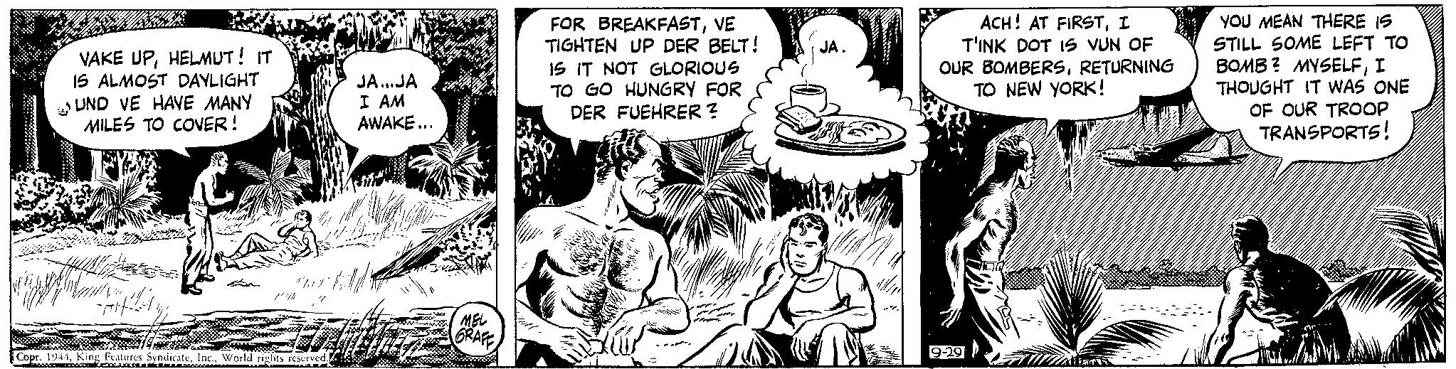 Gesture OCR: VAKE UPHELMUT! IT IS ALMOST DAYLIGHT UND VE HAVE MANY MILES TO COVER! fich Star V www Copr. 1944World rights reserved. GOOOOOOO JA...JA I AM AWAKE... MEL GRAFE FOR BREAKFASTVE TIGHTEN UP DER BELT! IS IT NOT GLORIOUS TO GO HUNGRY FOR DER FUEHRER? Well www. JA. "I T'INK DOT IS VUN OF OUR BOMBERSRETURNING TO NEW YORK! 9-29 YOU MEAN THERE IS STILL SOME LEFT TO BOMB? MYSELFI THOUGHT IT WAS ONE OF OUR TROOP TRANSPORTS! m //////// VAKE UPHELMUT ! IT IS ALMOST DAYLIGHT UND VE HAVE MANY MILES TO COVER ! fich Star V www Copr . 1944King Features SyndicateWorld rights reserved . GOOOOOOO JA ... JA I AM AWAKE ... MEL GRAFE FOR BREAKFASTVE TIGHTEN UP DER BELT ! IS IT NOT GLORIOUS TO GO HUNGRY FOR DER FUEHRER ? Well www . JA . "ACH ! AT FIRSTI T'INK DOT IS VUN OF OUR BOMBERSRETURNING TO NEW YORK ! 9-29 YOU MEAN THERE IS STILL SOME LEFT TO BOMB ? MYSELFI THOUGHT IT WAS ONE OF OUR TROOP TRANSPORTS ! m ////////