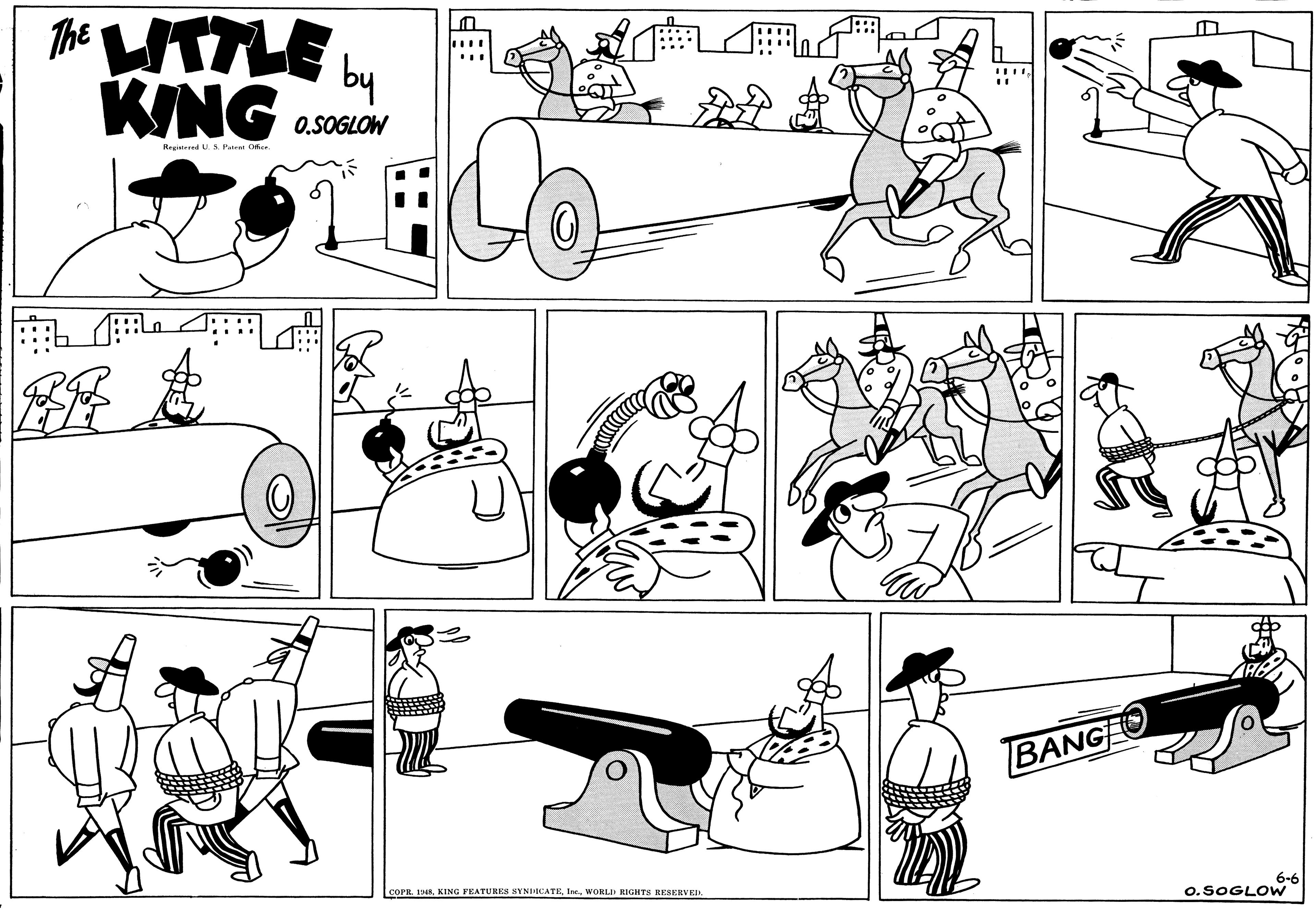 Organism OCR: The WTTLE L ... by KING 0.SOGLOW Regitered U S. Ptrt er 1::: BANGO 6-6 o.SOGLOW COPR. 1In. WORLD RIGHTS RESERVED. The WTTLE L ... by KING 0.SOGLOW Regitered U S. Ptrt er 1::: BANGO 6-6 o.SOGLOW COPR. 1KING PEATURES NYNICATEIn. WORLD RIGHTS RESERVED.