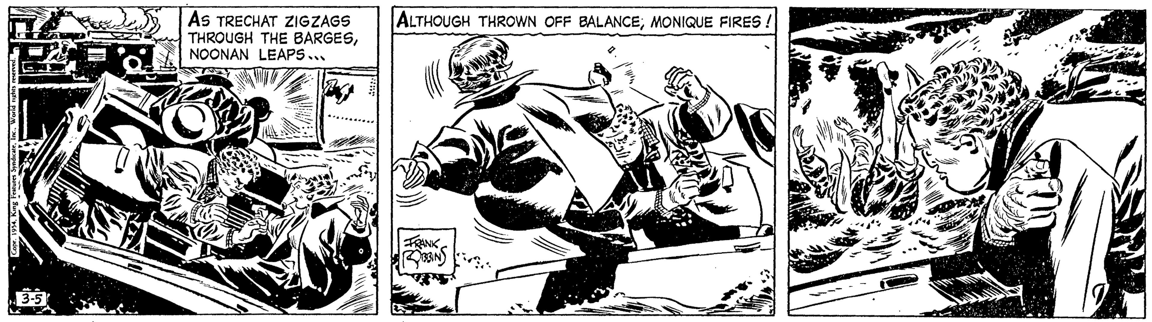 Personal protective equipment OCR: Copr. 1954World p K KY 3-5 As TRECHAT ZIGZAGS THROUGH THE BARGESNOONAN LEAPS... Bes ALTHOUGH THROWN OFF BALANCEMONIQUE FIRES! FRANK ROBBINS Copr . 1954King Features SyndicateWorld p K KY 3-5 As TRECHAT ZIGZAGS THROUGH THE BARGESNOONAN LEAPS ... Bes ALTHOUGH THROWN OFF BALANCEMONIQUE FIRES ! FRANK ROBBINS