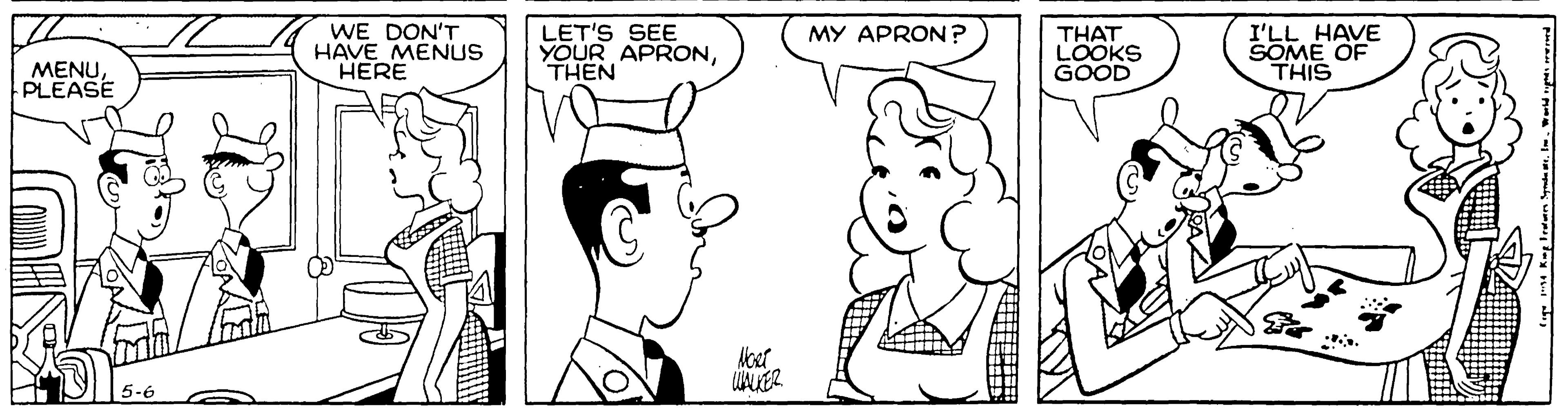 Jaw OCR: WE DON'T HAVE MENUS HERE LET'S SEE YOUR APRONTHEN I'LL HAVE SOME OF THIS MY APRON ? THAT LOOKS GOOD MENUPLEASE WE DON'T HAVE MENUS HERE LET'S SEE YOUR APRONTHEN I'LL HAVE SOME OF THIS MY APRON ? THAT LOOKS GOOD MENU